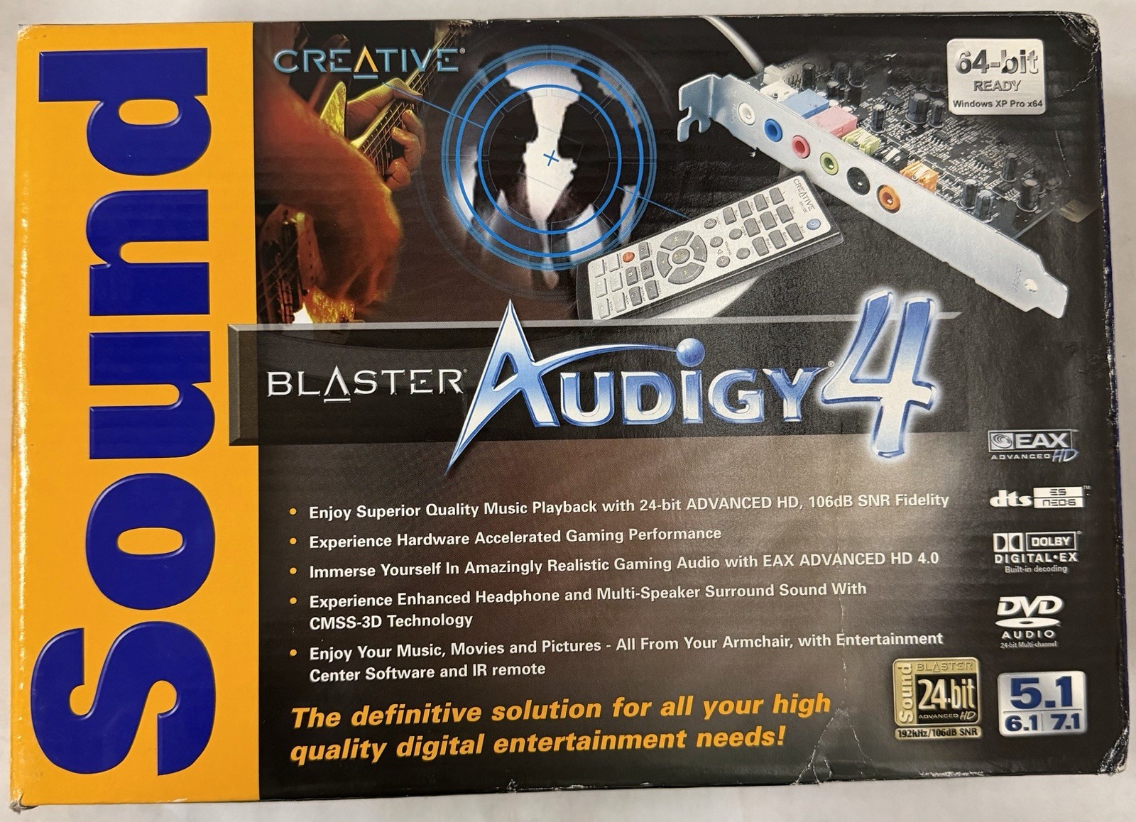 🔥 New In Sealed Box Creative Labs Sound Blaster Audigy 4 PCI 24bit SB0610