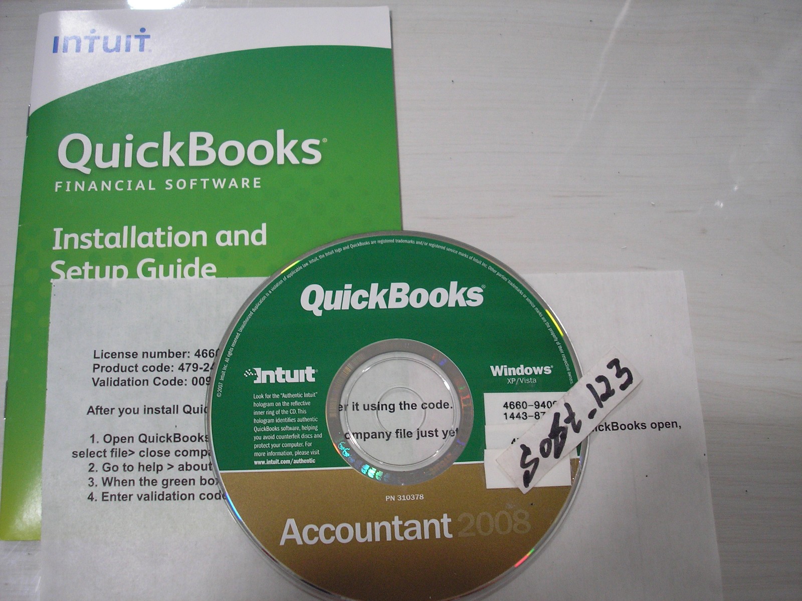 INTUIT QUICKBOOKS PRO 2008 FOR WINDOWS FULL RETAIL USA VERSION=LIFETIME LICENSE=