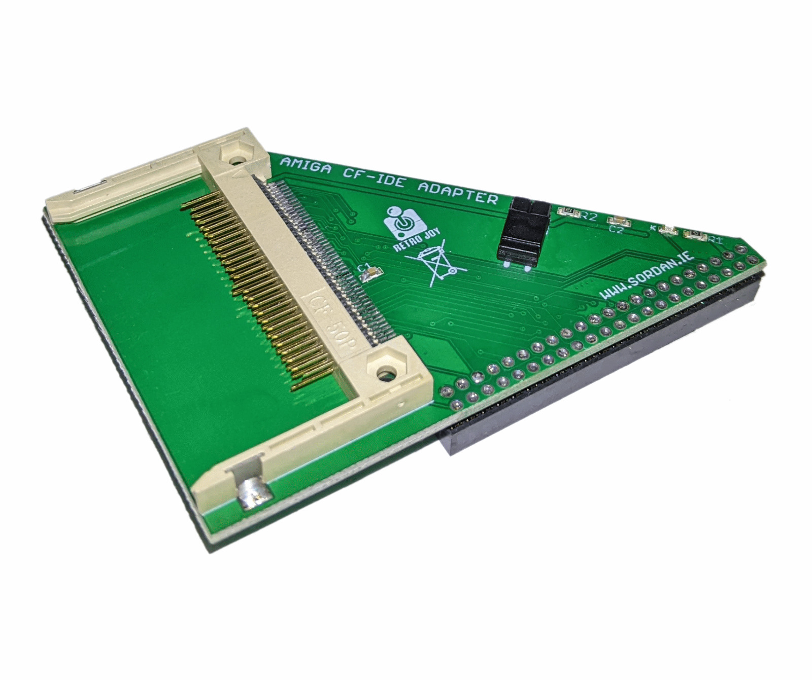 New Internal 44 PIN Lower Female CF to IDE Card Adapter for Amiga 600 1200 547