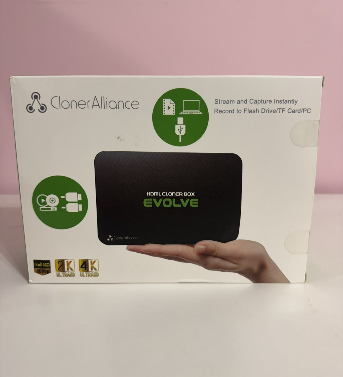 ClonerAlliance Box Evolve HDMI Game Video Capture Recorder Complete