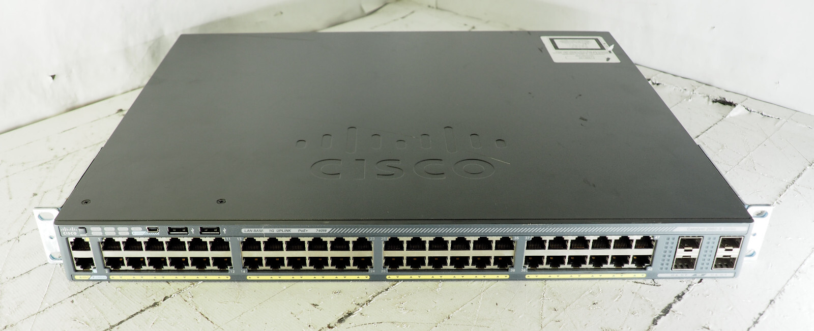 Cisco WS-C2960X-48FPS-L V02 48x Port PoE 740W LAN Base Net Switch