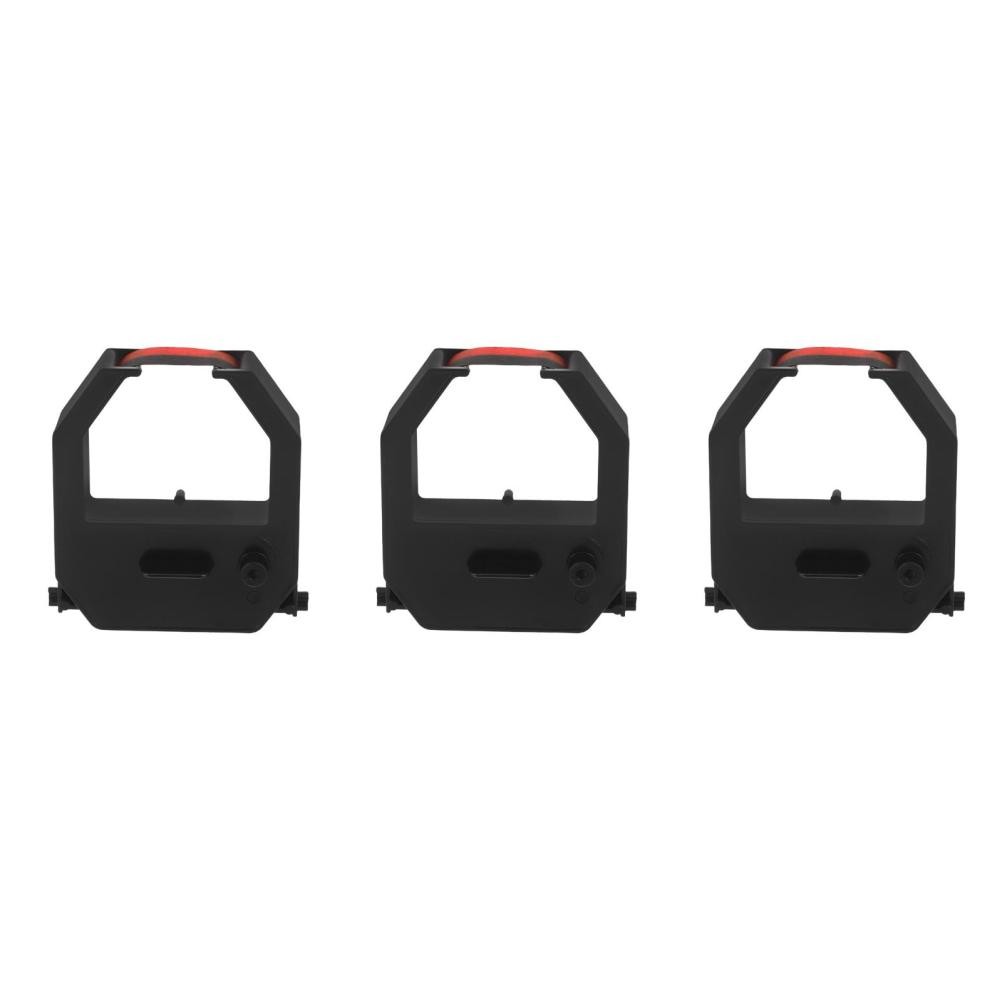 3Pcs Reusable Black Ribbon for Time Recorder Parts with Wide Compatibility