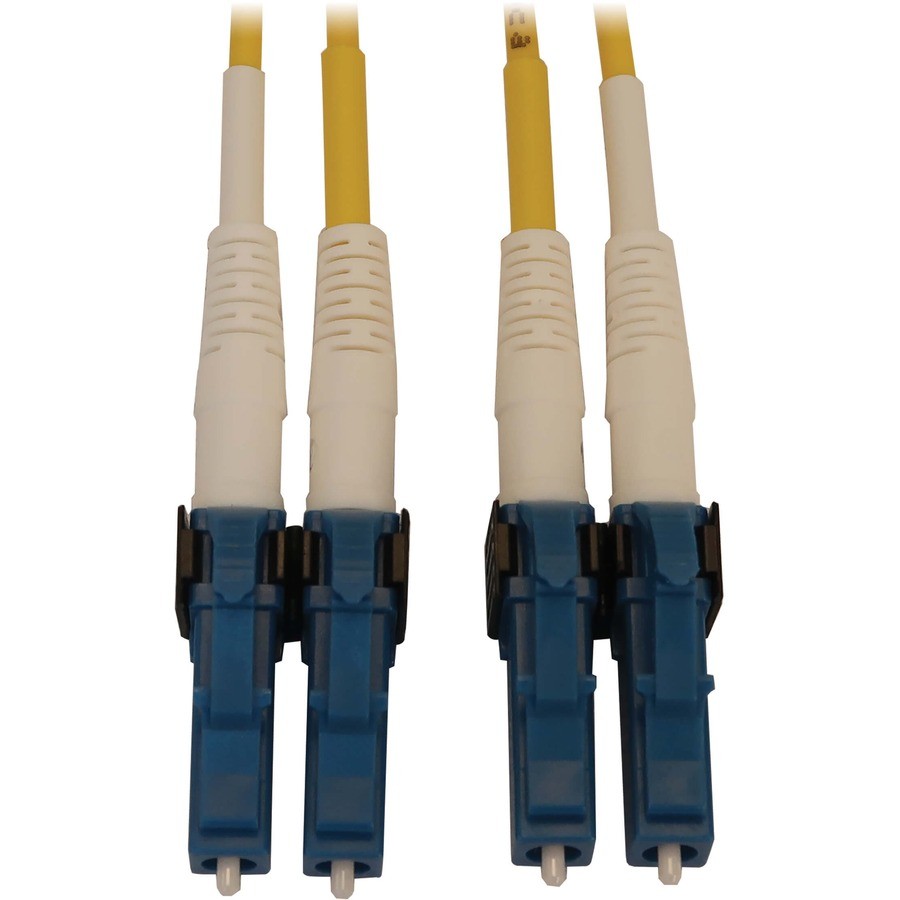 Tripp Lite 10m 400G Duplex LC/UPC OS2 Switchable Fiber Optic Cable Yellow