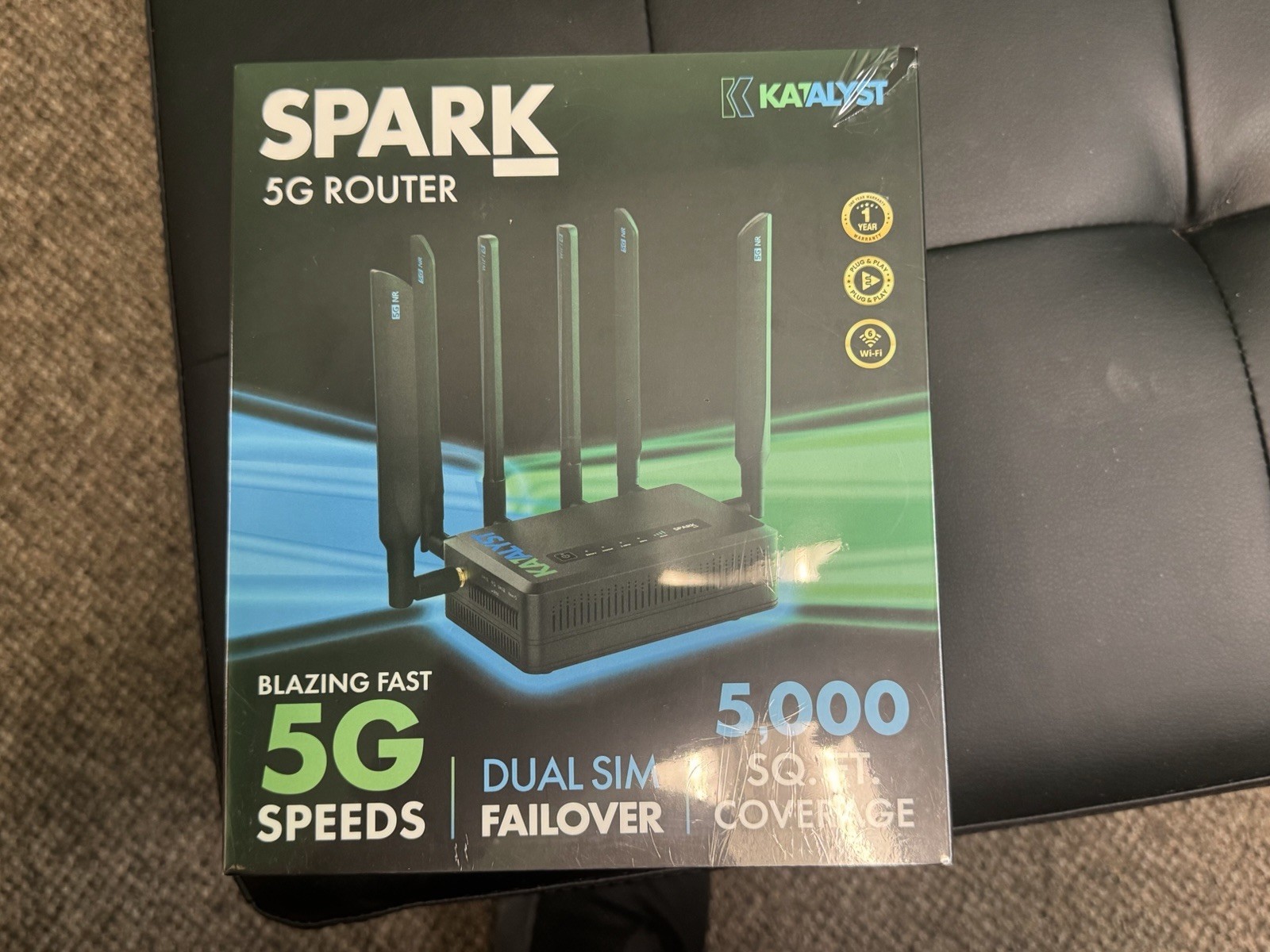 Katalyst Spark K500a 5G Cellular Router Dual Band Wi-Fi 6 Gigabit Router New