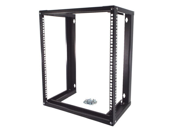 CNAweb 19 Inch Open Frame 12U Wall Mount Network Rack Cabinet, 18 Inches Deep