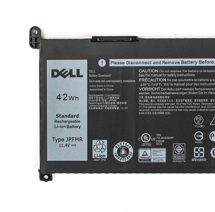 Genuine 42Wh JPFMR 7MT0R 16DPH Battery For Dell Chromebook 5488 5493 5593 3100