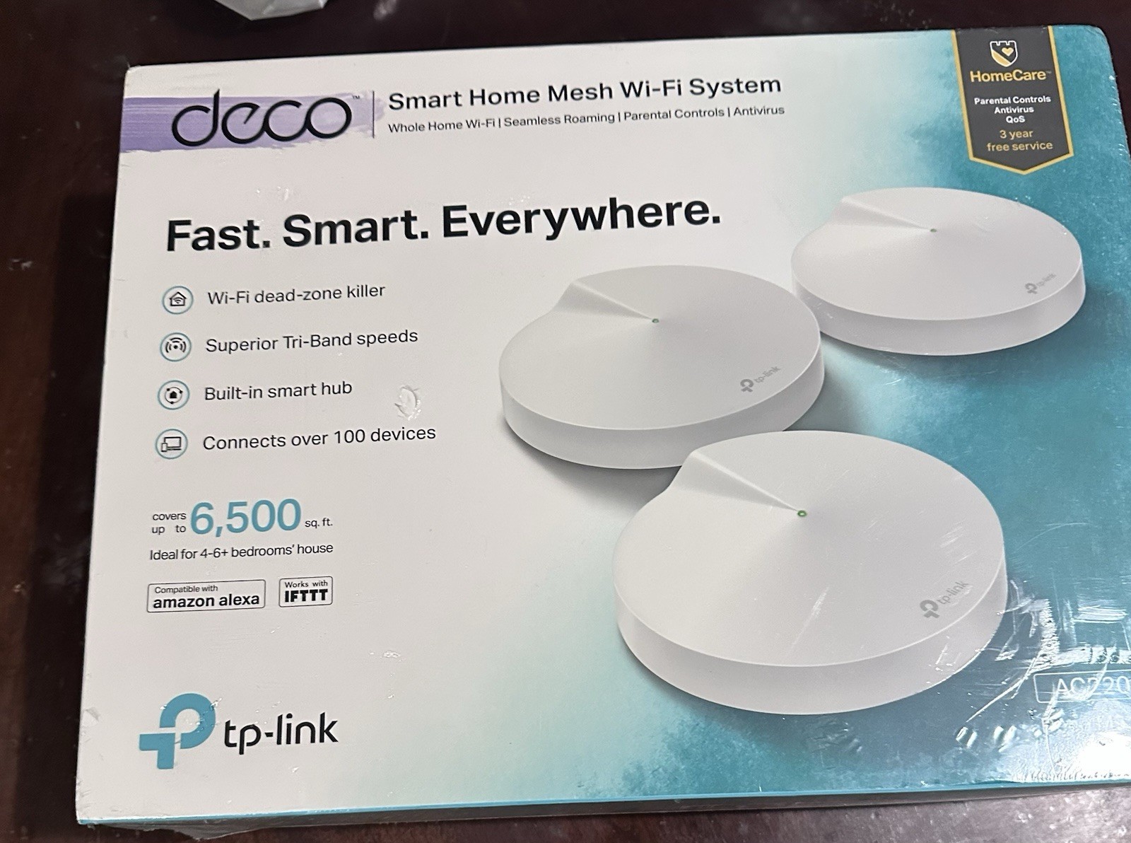 TP- Link Deco M9 Plus AC2200 Smart Home Mesh Wi-fi System 3 Pack CIB