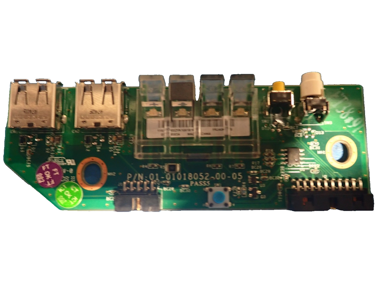 Lot of 2 IBM 40K7140 System X3455 Server Front Panel USB Power Button Board 
