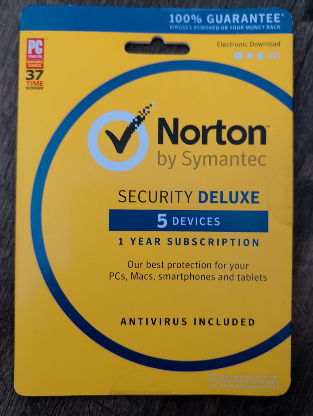 Symantec Norton Security Deluxe - 1 Year Subscription 5 Devices