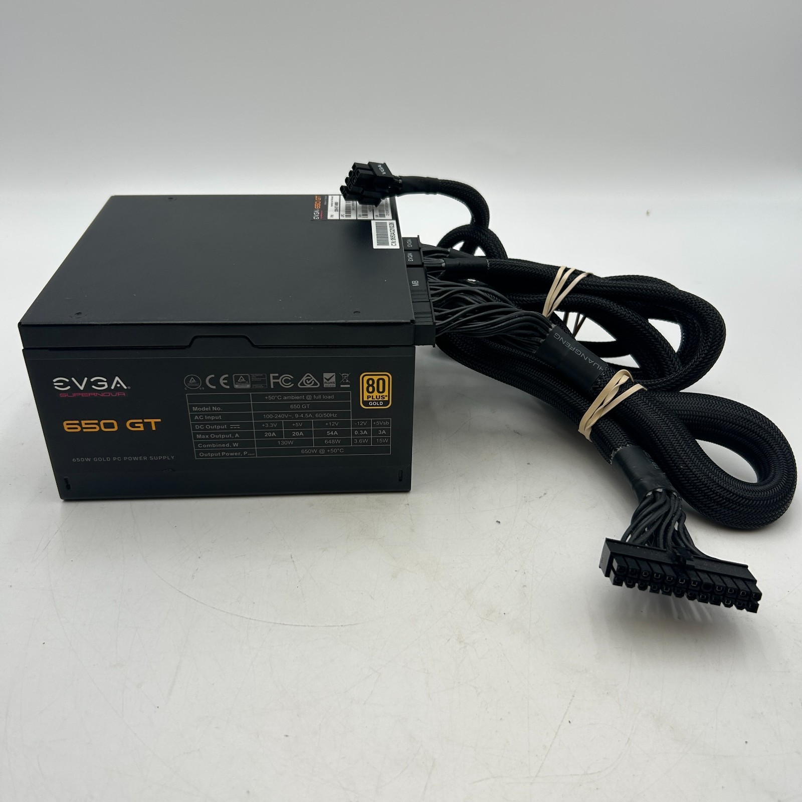 EVGA SuperNOVA 650 GA 80 Plus Gold 650W Power Supply - Tested