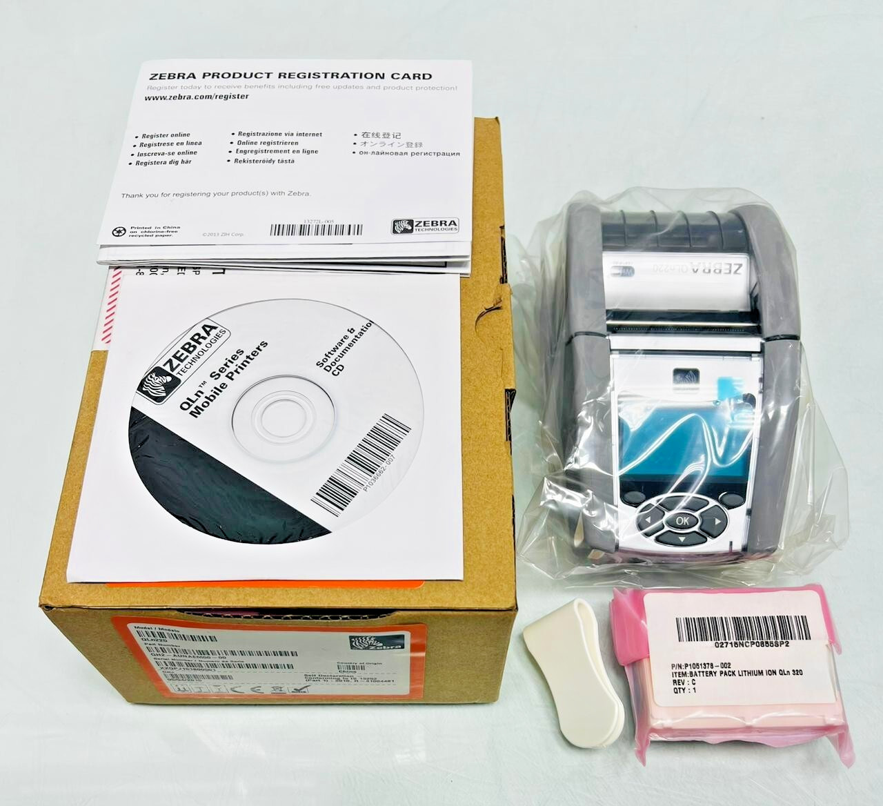 Zebra QLn220 Label Printer Mobile Healthcare Bluetooth WiFi QH2-AUNAEM00-00, NEW