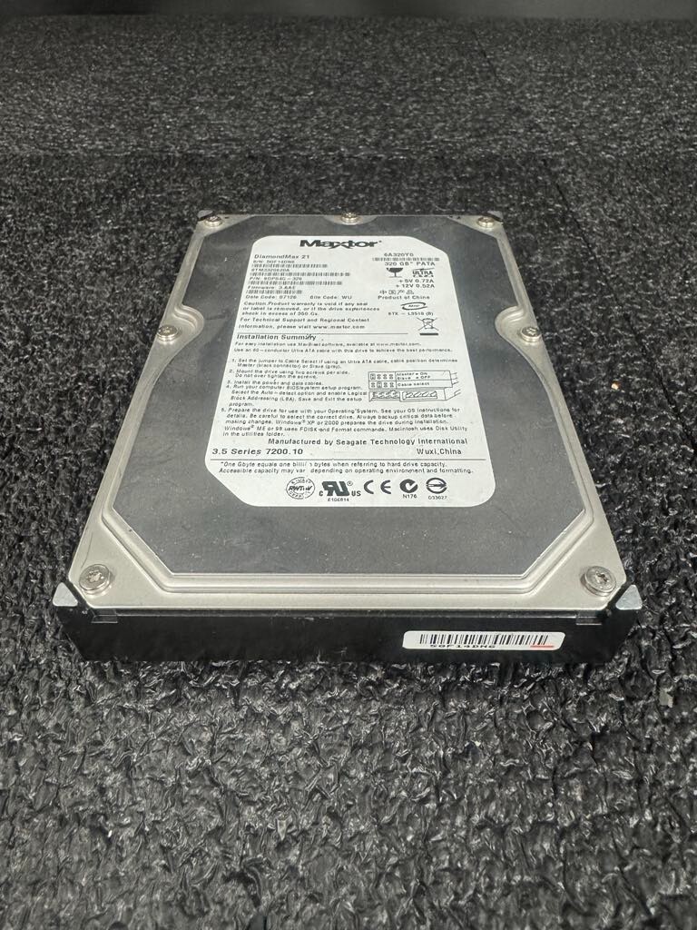 Maxtor 9DP04G-326 STM3320620A 320GB 7,2K RPM 16MB FW 3.AAE DC07126 ATA-100 3.5"
