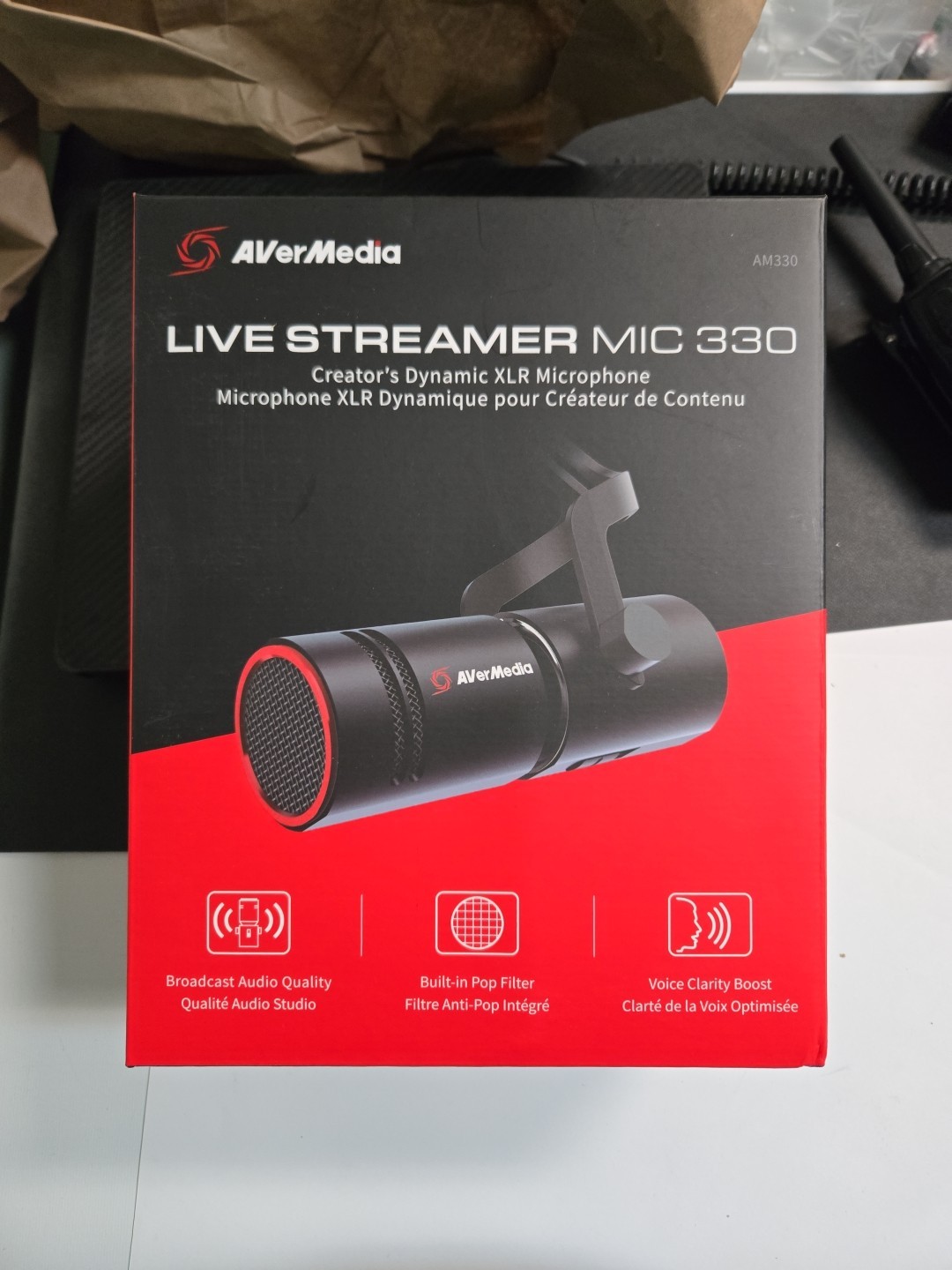 AVerMedia AM330 Live Streamer MIC 330 - Cardioid Dynamic XLR Microphone