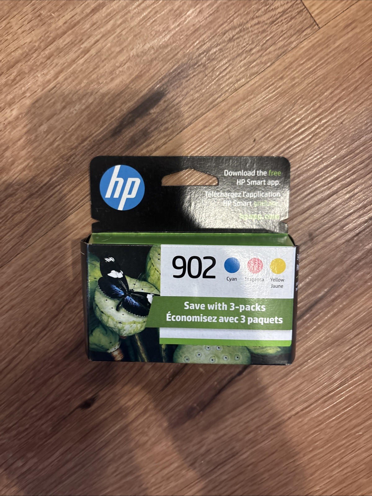 HP 902 Tri-Color Ink Cartridges Cyan Magenta Yellow Exp 3/25 NEW SEALED
