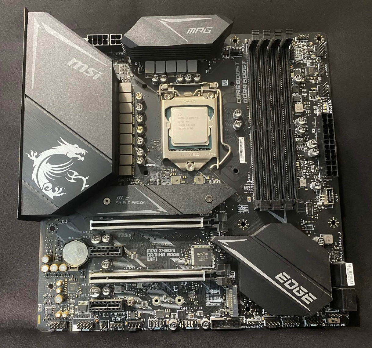 MSI MPG Z490M Gaming Edge WiFi + Intel Core i7-10700K LGA1200 CPU (FULLY TESTED)
