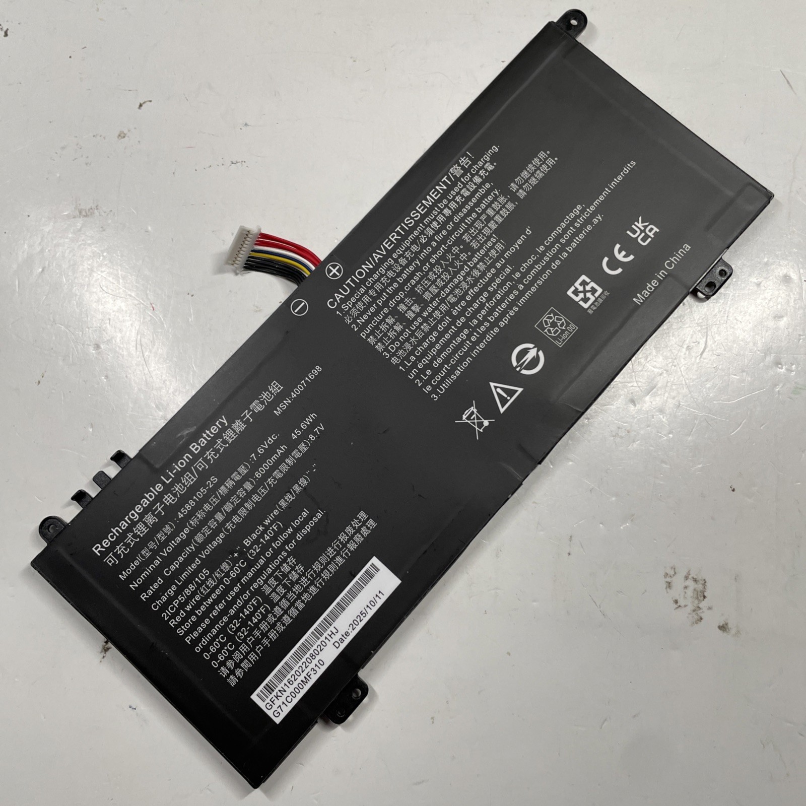 New 4588105-2S Battery for TOSHIBA Dynabook Satellite PRO C50-H-108 C50-H-103