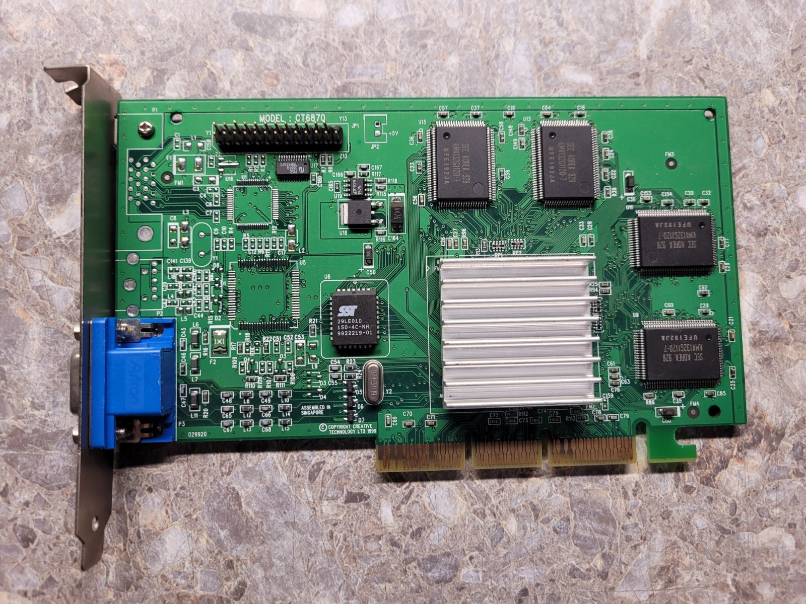 CT6870 Creative Labs NVidia Riva TNT Video Card AGP (RELIVE OPENGL)
