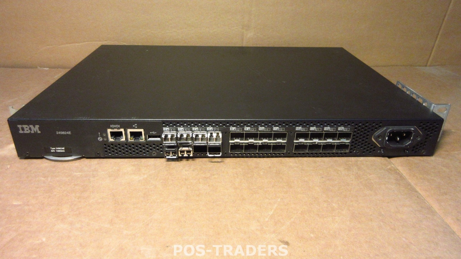 IBM 249824E SAN24B-4 8G Fibre Channel SAN Switch 45W0391 8Gbps - INCL 6X SFP'S