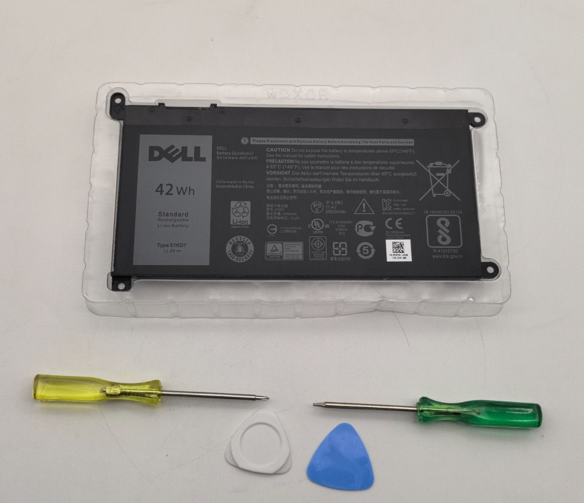 OEM Genuine 42WH 51KD7 Battery For Dell Chromebook  11 3100 3180 3189 5190 3181