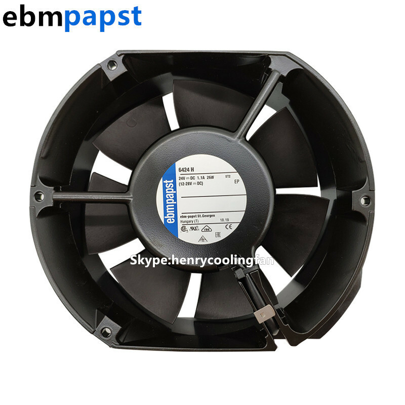 1pc For ebmpapst 6424H Axial fan 24VDC 26W 1.1A 172x150x51mm cooling fan