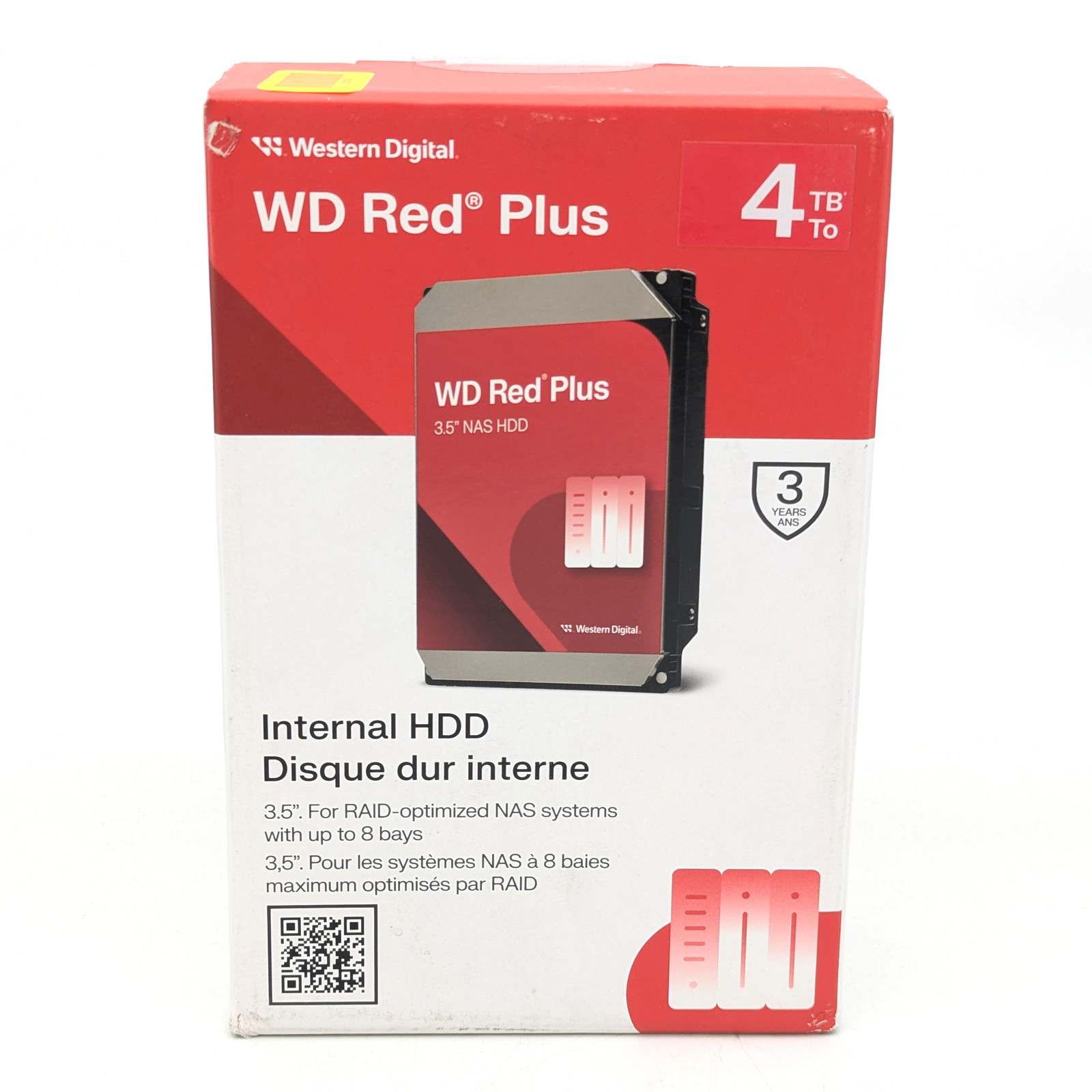 Western Digital Red Plus 4TB 3.5" NAS Internal Hard Drive (WD40EFZZ-SPCPAN0)
