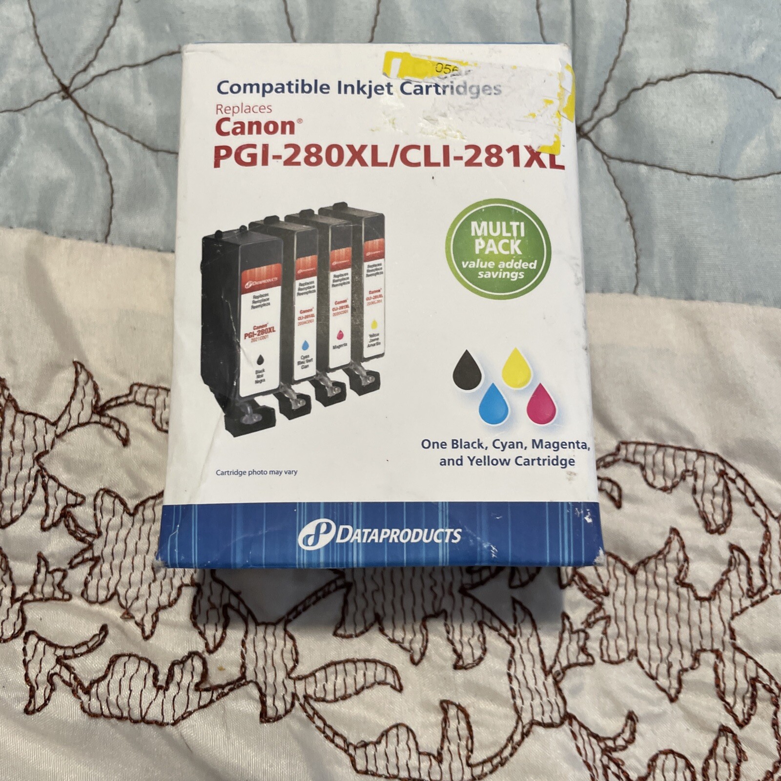 Dataproducts Black Cyan Magenta Yellow Ink Canon PGI-280XL/CLI-281XL Multi Pack