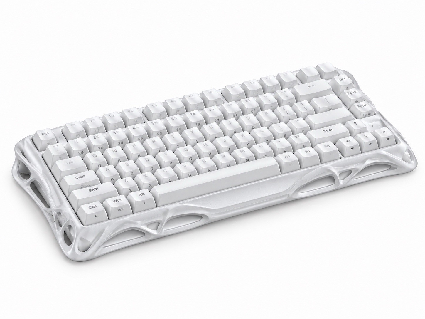 GravaStar Mercury K1 Pro Wireless 75% Gaming Keyboard - Opaline White