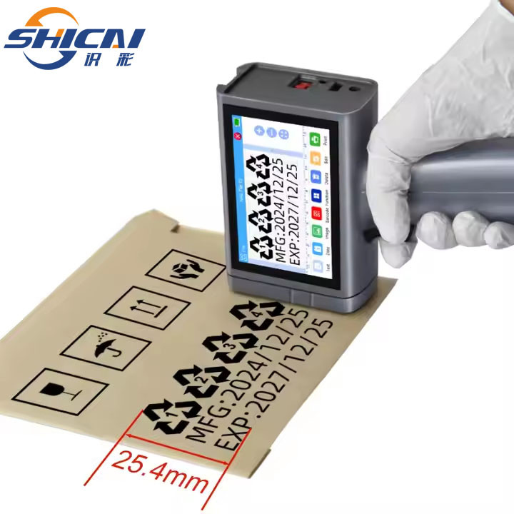 25.4mm Handheld Inkjet Printer with Large Character Printing Height