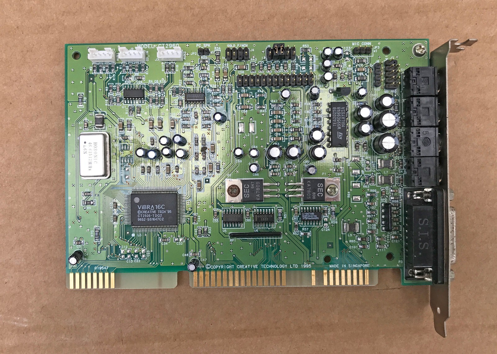 SOUNDBLASTER® 16 CT2960 ISA -VINTAGE 1995