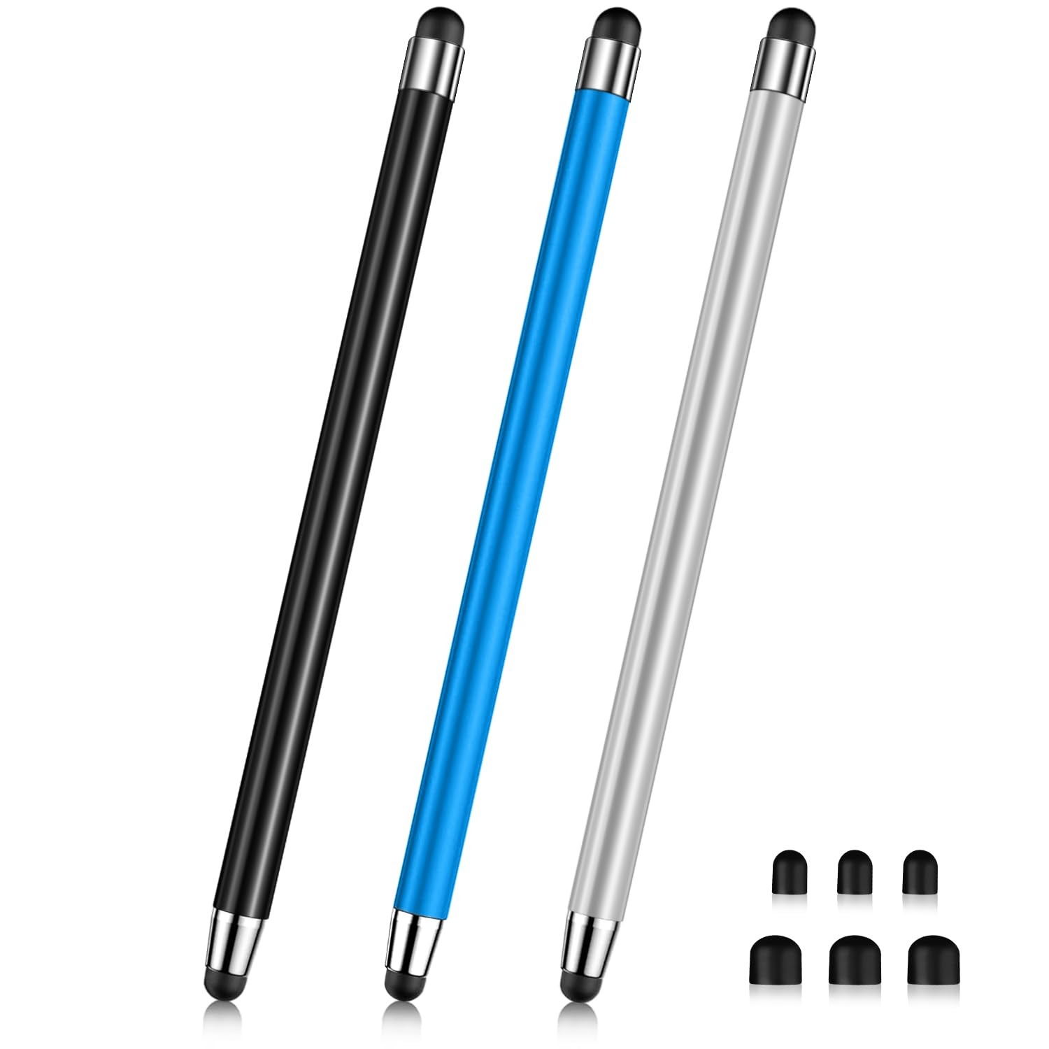 Stylus (3 Pcs), 2-in-1 Stylus Pen for Touch Screen, High Precision and Sensiti