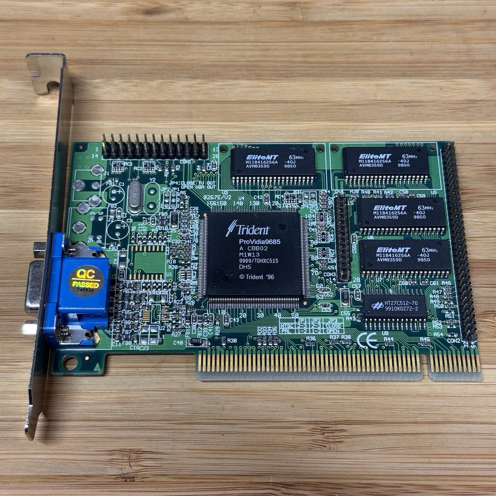 Trident 2MB ProVidia 9685 PCI VGA Video Card