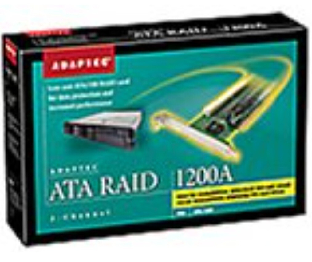 Adaptec ATA RAID 1200A 32-BIT PCI 2-CHANNEL ATA/100 RAID CARD AAR-1200A KIT  NEW