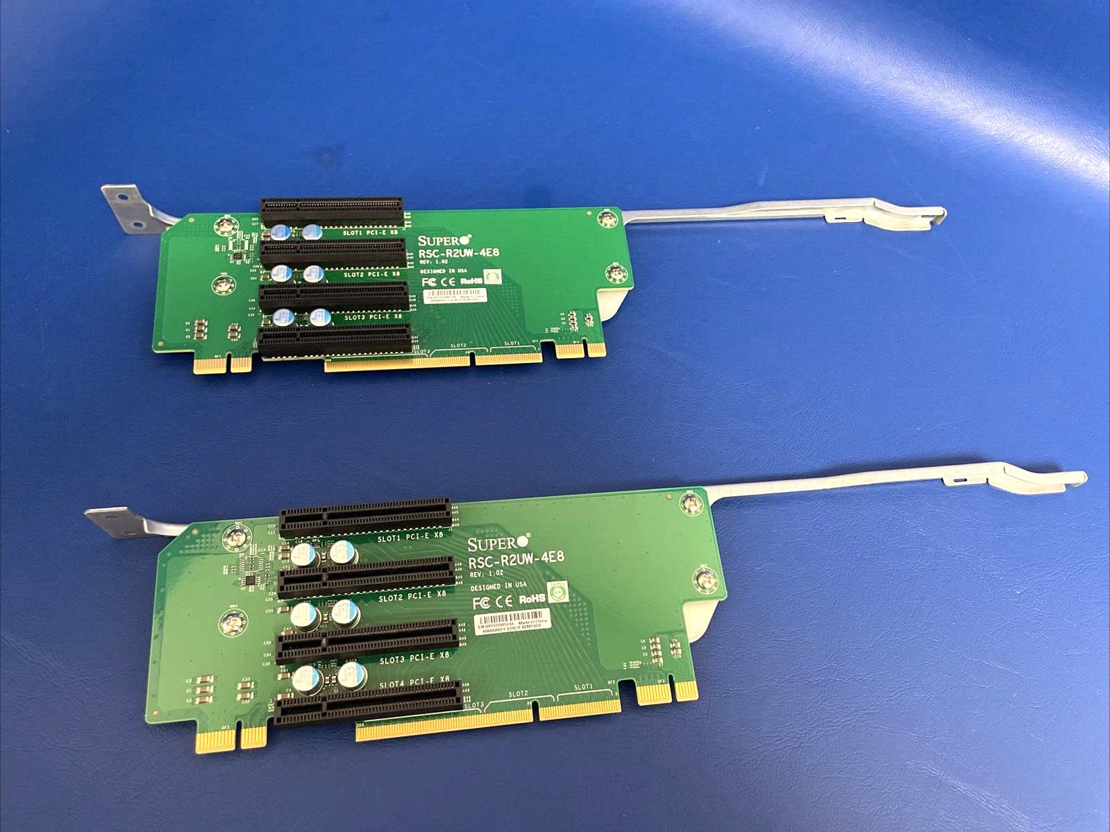 LOT OF 2X Supermicro RSC-R2UW-4E8 PCI-E X8 / WORKING