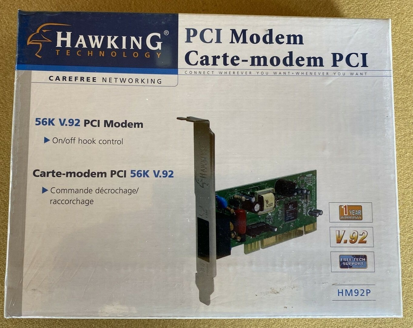 HAWKING PCI MODEM HM92P 56K V.92  NEW SEALED BOX