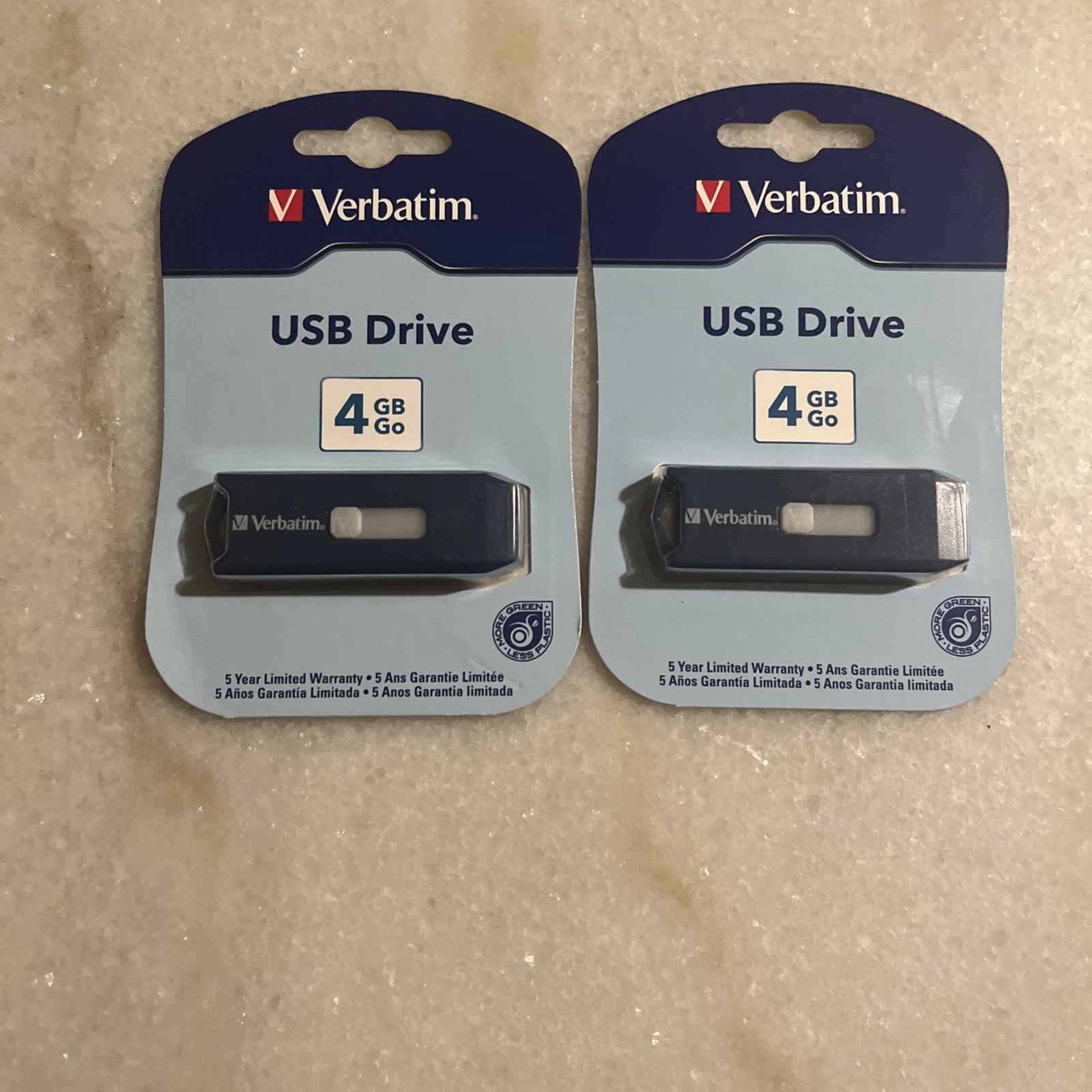 2x Verbatim Store 'n' Go 4GB USB Flash Drive