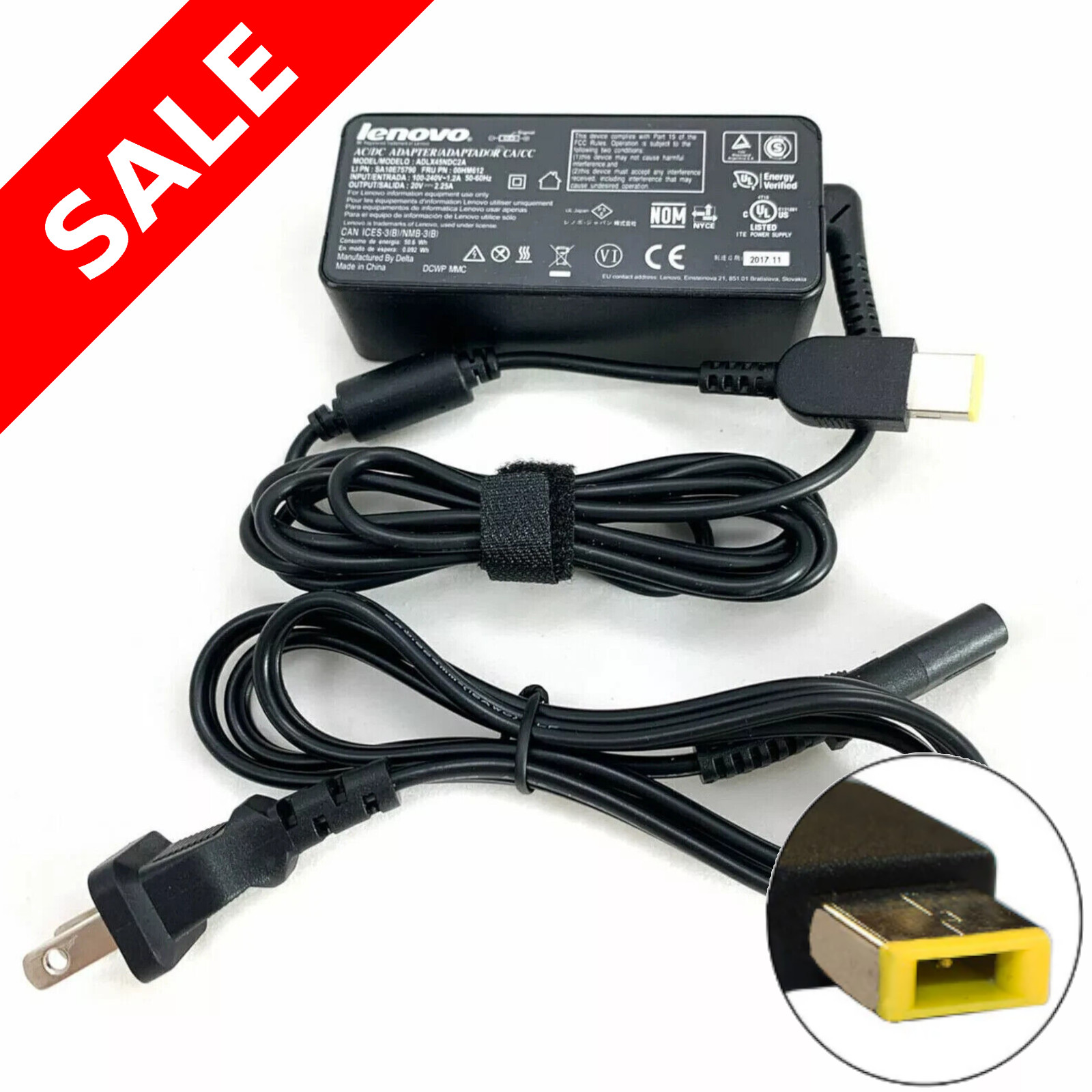 OEM GENUINE Lenovo Thinkpad AC Adapter Charger 20V 2.25A 45W X1 T450 T460 T470