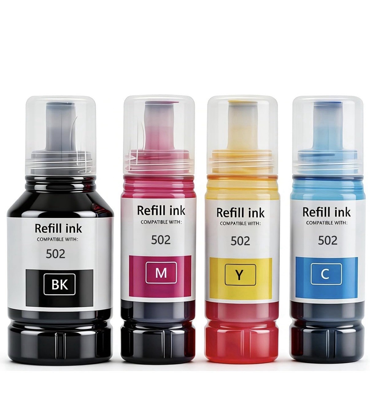 T502 Refill Ink Compatible with EPSON 502 Ink Refill bottles for Ecotank