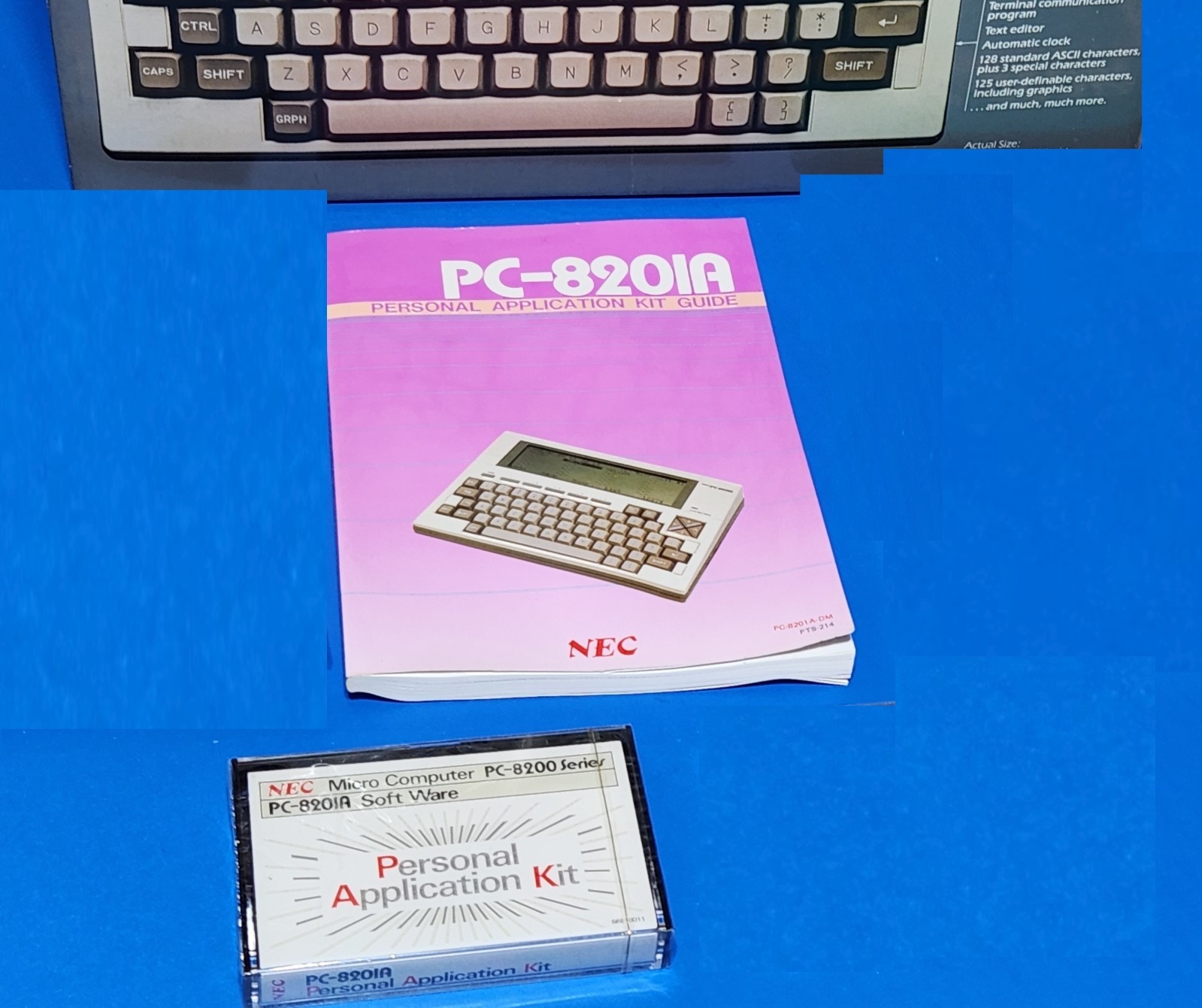 Vintage NEC PC-8201A Computer- FACTORY SOFTWARE Unopened- HARD to Find