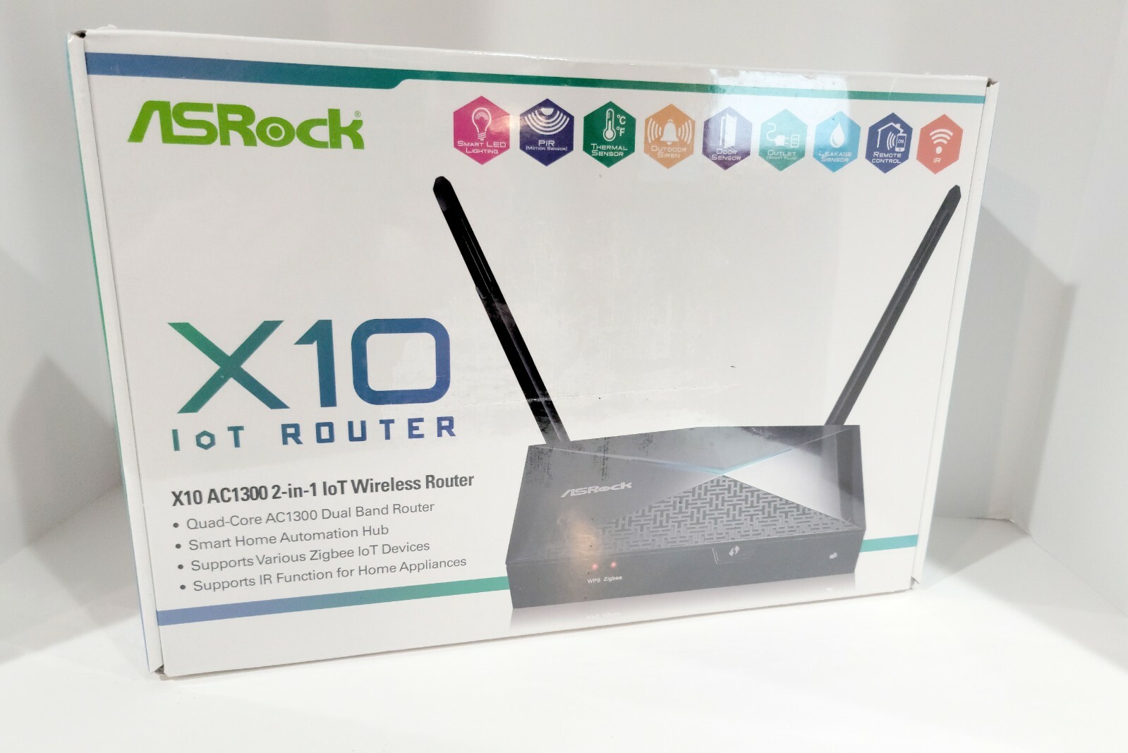 ASRock X10 AC1300 2-in-1 IoT Wireless Router Smart Home Automation ZigBee & IR