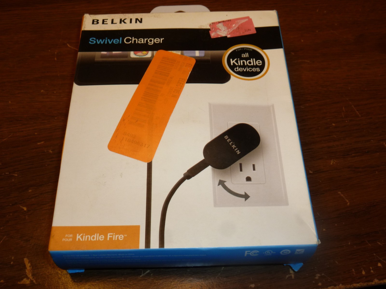 New Belkin 2.1 Amp Swivel Wall Charger w/ 4ft micro UBS Cable for Kindle Galaxy