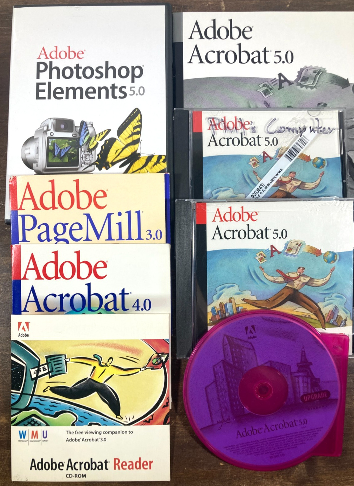 Adobe Software Lot Photoshop Elements Page Mill Reader