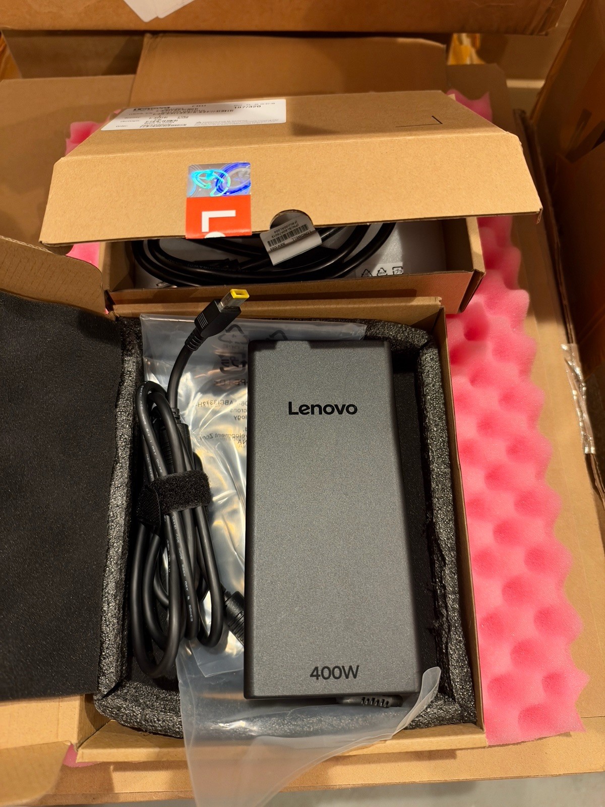 Open Box New OEM Lenovo 400W Original Slim Charger AC Adapter A400A003P-LN01-02