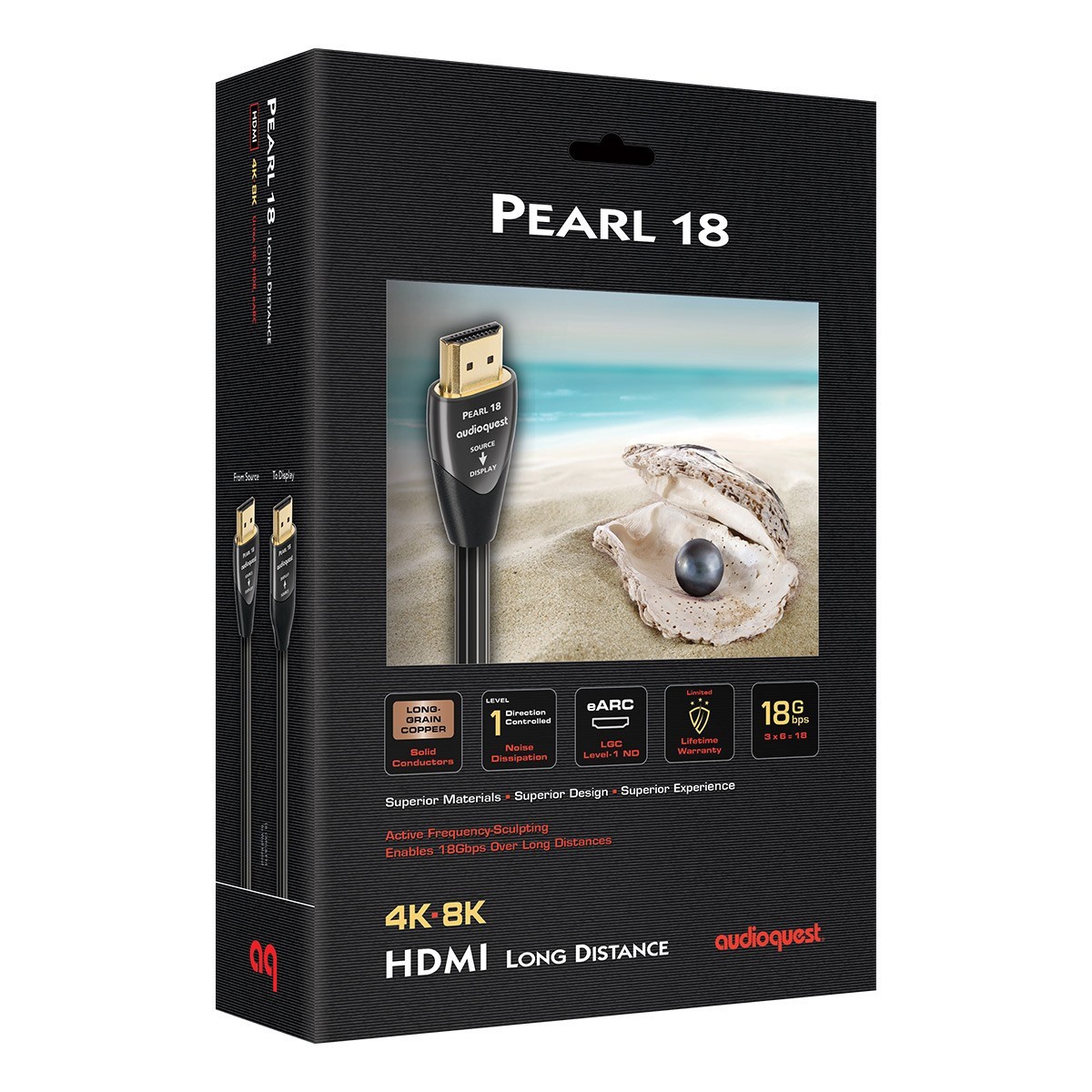 AudioQuest Pearl 18 Active HDMI Cable - 24.60  ft. (7.5m) Long Distance