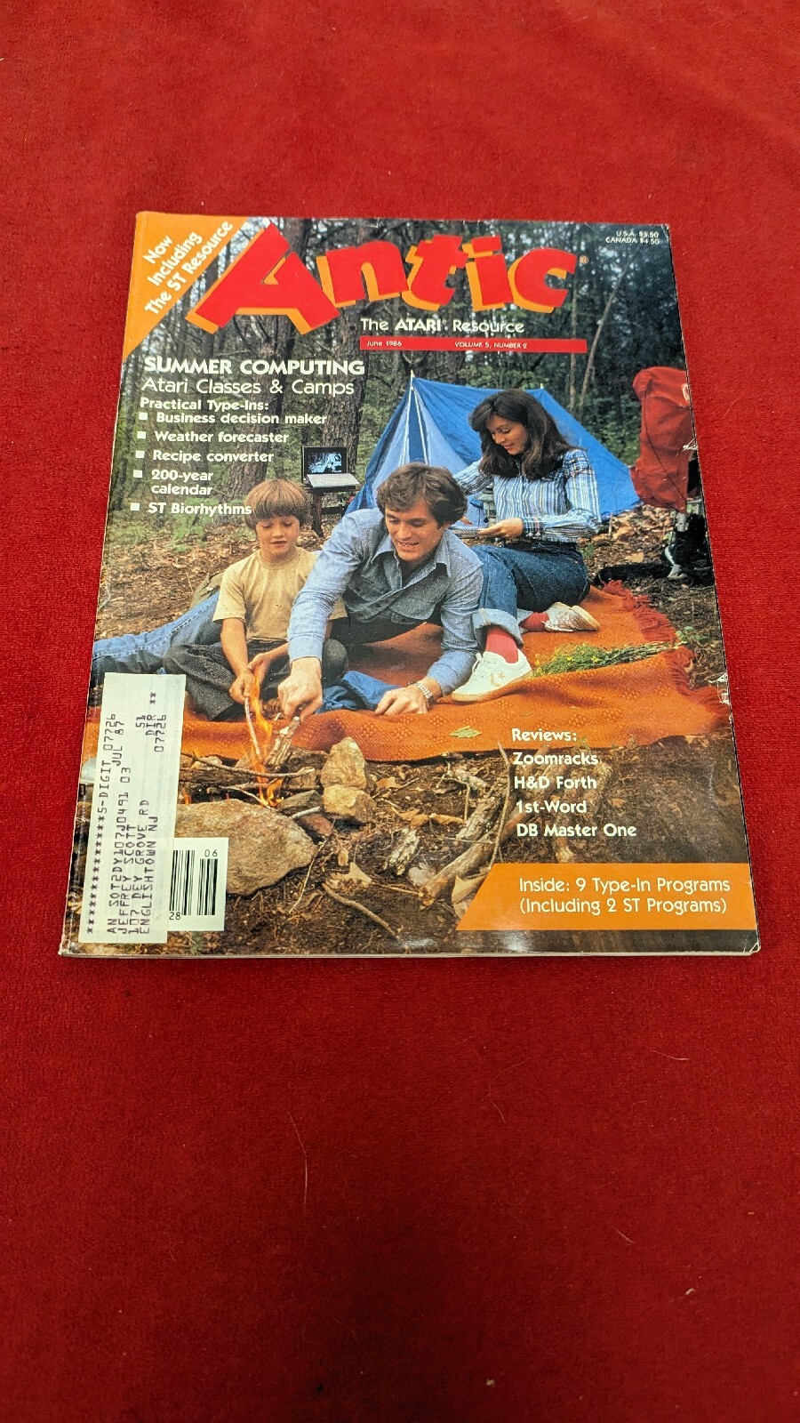 ANTIC - THE ATARI RESOURCE  - June 1986 vintage computing magazine Volume 5 # 2