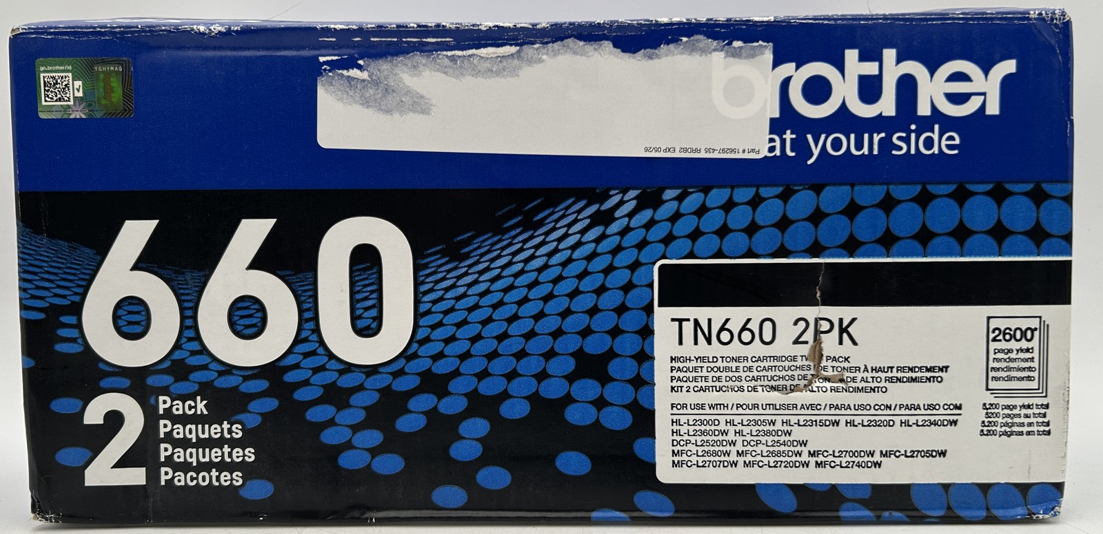 Brother TN6602PK High-Yield Toner - Black (2 Pack)