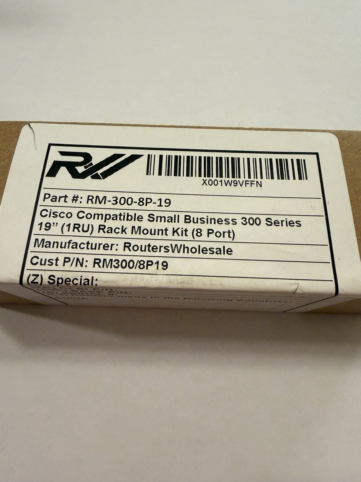 Cisco Compatible Small Business 300 Series19" (1RU) Rack Mount Kit (8 Port)