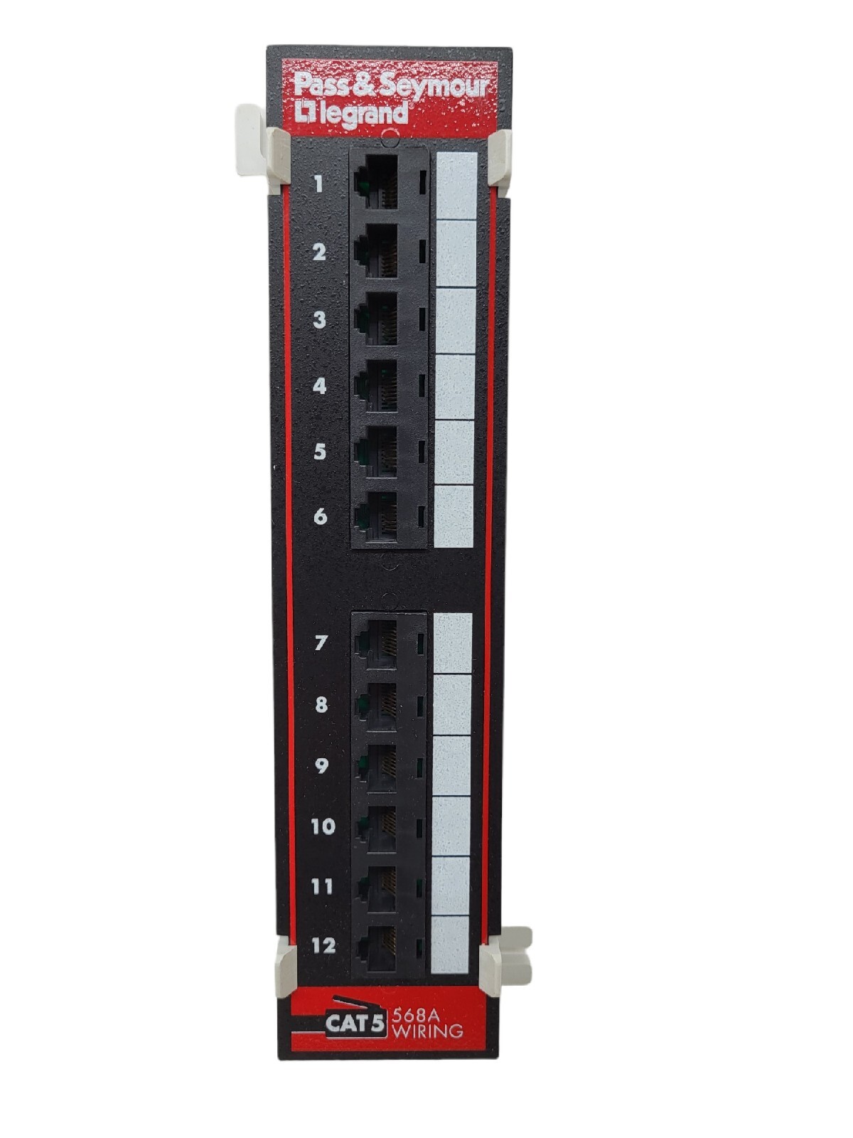 Pass and Seymour 12 port mini–Patch Panel cat. 5e / 568A NOS 