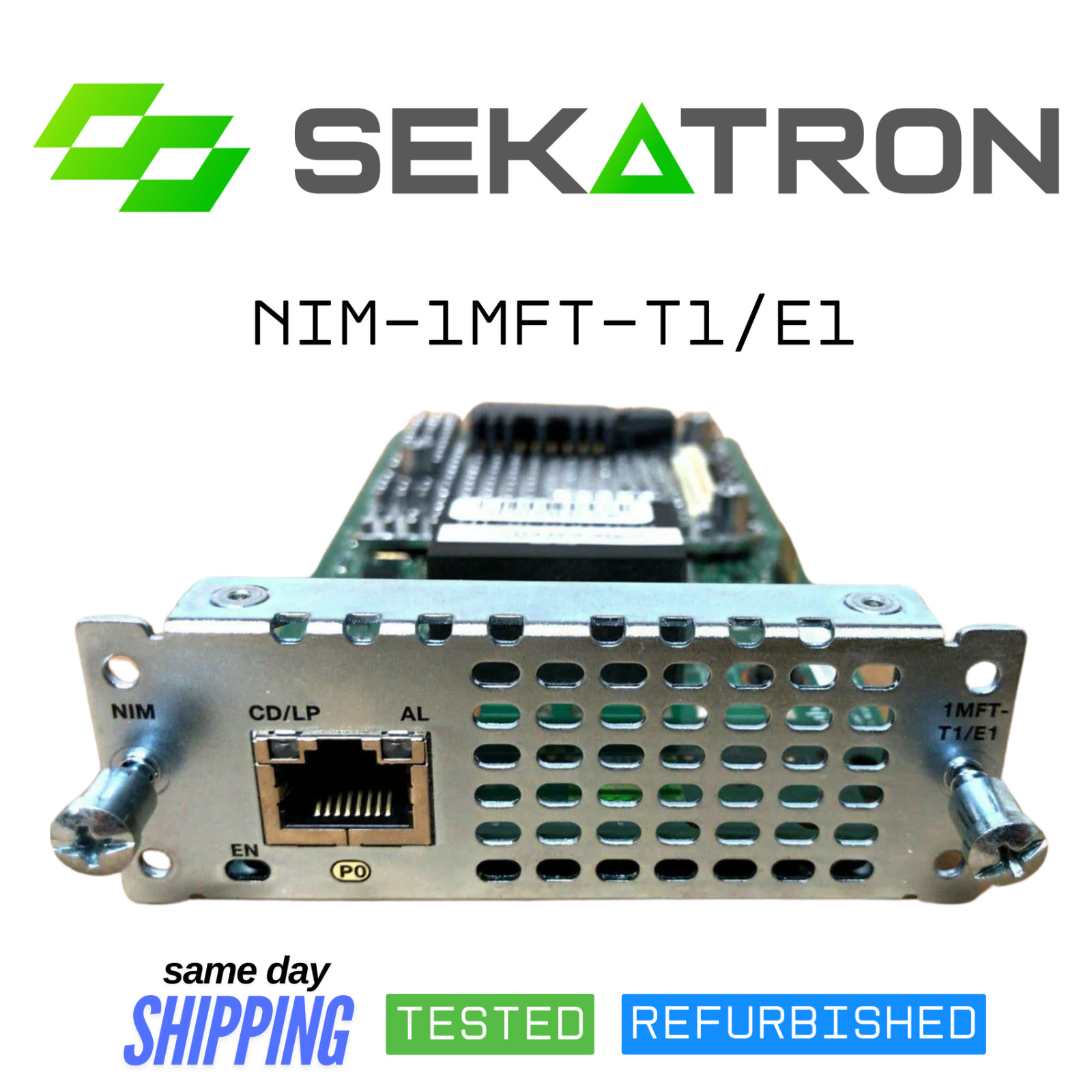 ♻️ Cisco NIM-1MFT-T1/E1 1-Port Multiflex Trunk Voice/Data Module ⚡Fast Shipping