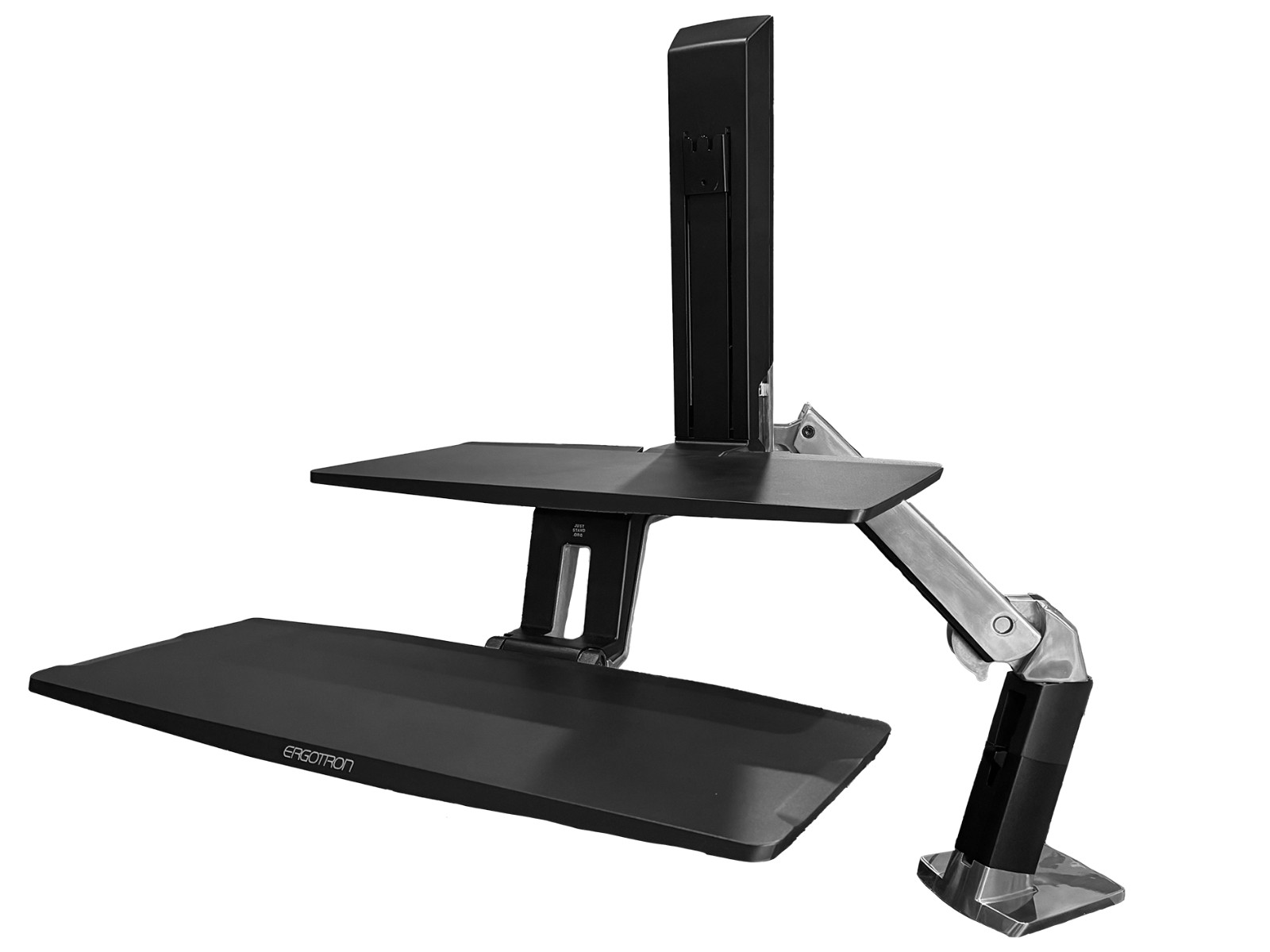 Ergotron WorkFit-A Single Monitor Standing Desk Converter with Suspended Tray
