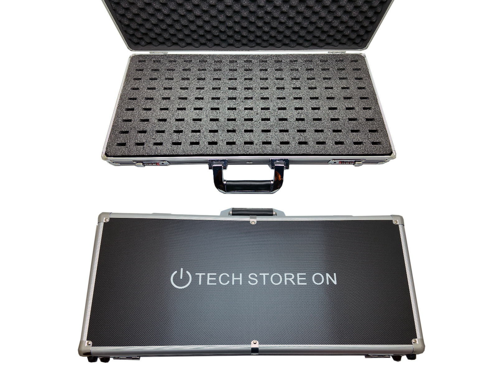 Aluminum USB Storage Case 130 Slots with Handle & Lock